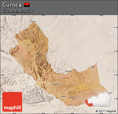 Satellite Map of Curoca, lighten