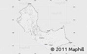 Silver Style Map of Curoca, single color outside