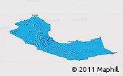 Political Panoramic Map of Curoca, cropped outside