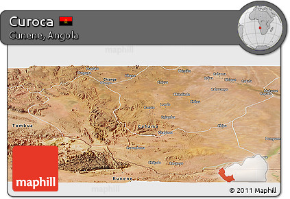 Satellite Panoramic Map of Curoca