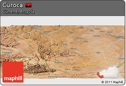 Satellite Panoramic Map of Curoca