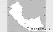 Gray Simple Map of Curoca, single color outside