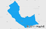 Political Simple Map of Curoca, single color outside