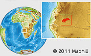 Physical Location Map of Cuvelai