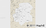 Classic Style 3D Map of Huambo