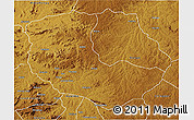 Physical 3D Map of Bailundo