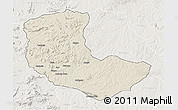 Shaded Relief 3D Map of Bailundo, lighten