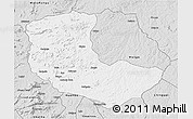 Silver Style 3D Map of Bailundo