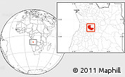 Blank Location Map of Bailundo