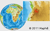 Physical Location Map of Bailundo