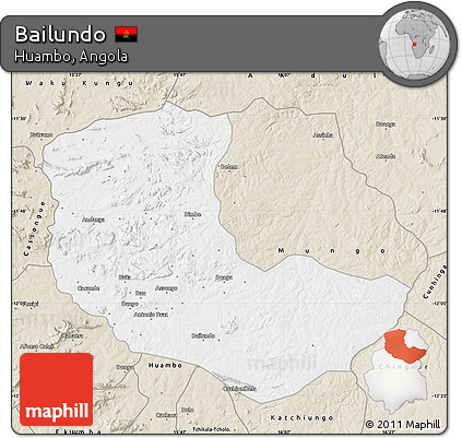 Classic Style Map of Bailundo
