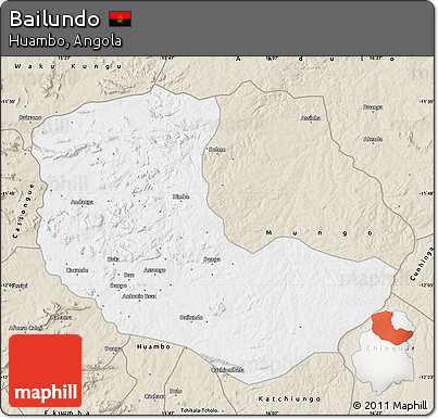 Classic Style Map of Bailundo