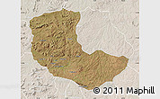 Satellite Map of Bailundo, lighten