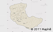Shaded Relief Map of Bailundo, cropped outside