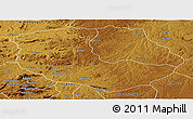 Physical Panoramic Map of Bailundo