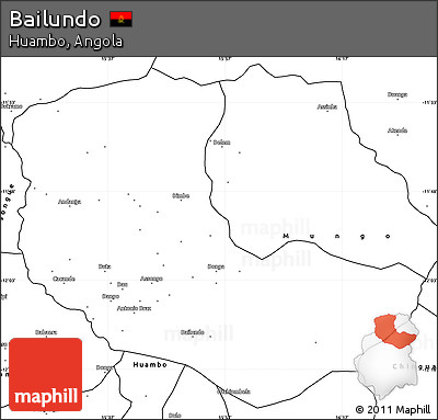 Blank Simple Map of Bailundo