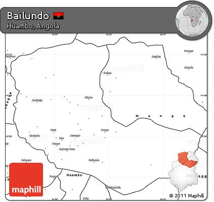 Blank Simple Map of Bailundo