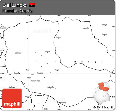 Blank Simple Map of Bailundo
