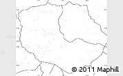 Blank Simple Map of Bailundo, no labels