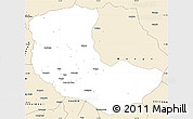 Classic Style Simple Map of Bailundo