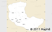 Classic Style Simple Map of Bailundo, single color outside