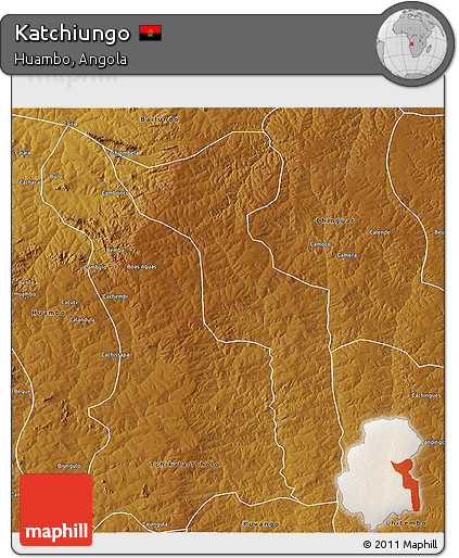 Physical 3D Map of Katchiungo