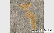 Satellite 3D Map of Katchiungo, semi-desaturated