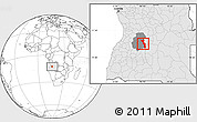 Blank Location Map of Katchiungo, highlighted country, highlighted parent region