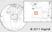 Blank Location Map of Katchiungo, highlighted parent region, within the entire country