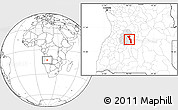 Blank Location Map of Katchiungo, highlighted parent region