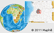 Physical Location Map of Katchiungo, highlighted country, highlighted parent region