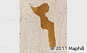 Physical Map of Katchiungo, lighten