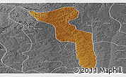 Physical Panoramic Map of Katchiungo, desaturated