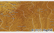 Physical Panoramic Map of Katchiungo