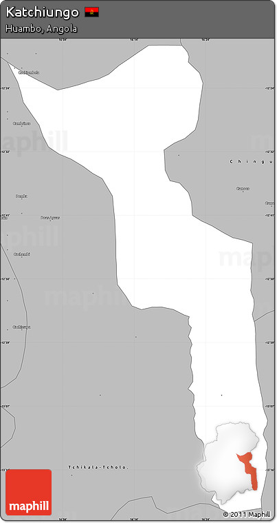 Gray Simple Map of Katchiungo