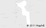 Silver Style Simple Map of Katchiungo