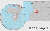 Gray Location Map of Londuimbali