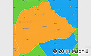 Political Simple Map of Londuimbali
