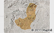 Satellite 3D Map of Longojo, lighten, semi-desaturated