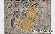 Satellite 3D Map of Longojo, semi-desaturated