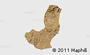 Satellite 3D Map of Longojo, single color outside