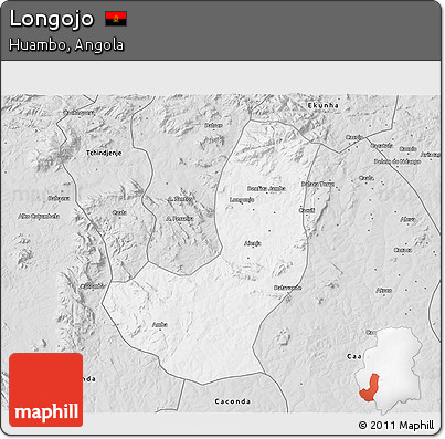 Silver Style 3D Map of Longojo