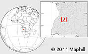 Blank Location Map of Longojo, highlighted country