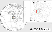 Blank Location Map of Longojo, highlighted parent region
