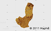 Physical Map of Longojo, single color outside