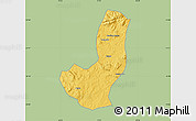 Savanna Style Map of Longojo, single color outside