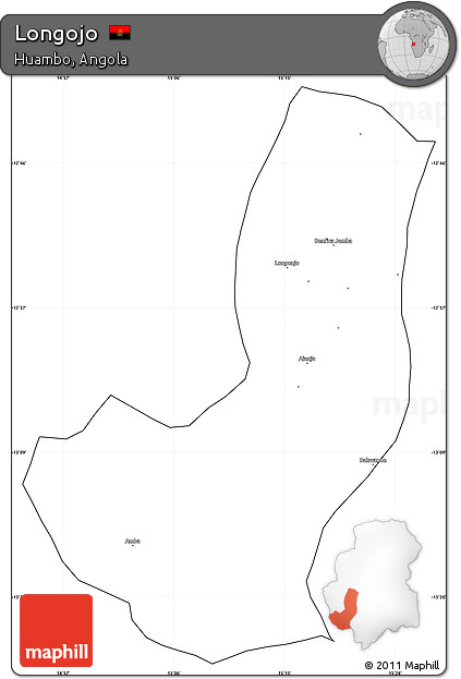 Blank Simple Map of Longojo, cropped outside