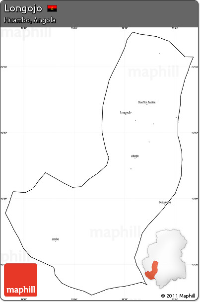 Blank Simple Map of Longojo, cropped outside