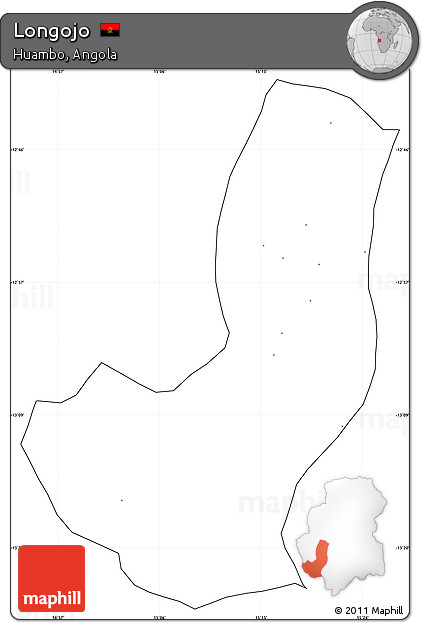 Blank Simple Map of Longojo, cropped outside, no labels