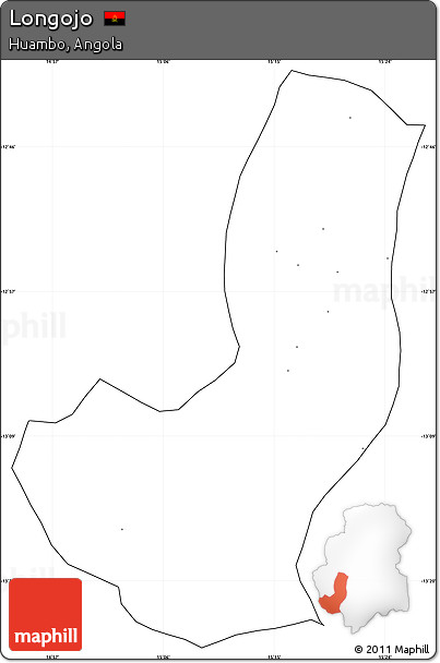 Blank Simple Map of Longojo, cropped outside, no labels